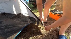 Как сложить палатку Quechua Arpenaz Family 4.1 и ее обзор