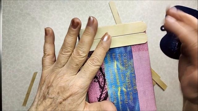 Полезные поделки для дома  Декорируем коробку деревянными палочками