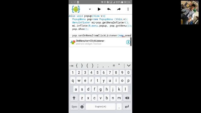AIDE Tutorial - 48 PopUp Menu смотреть онлайн