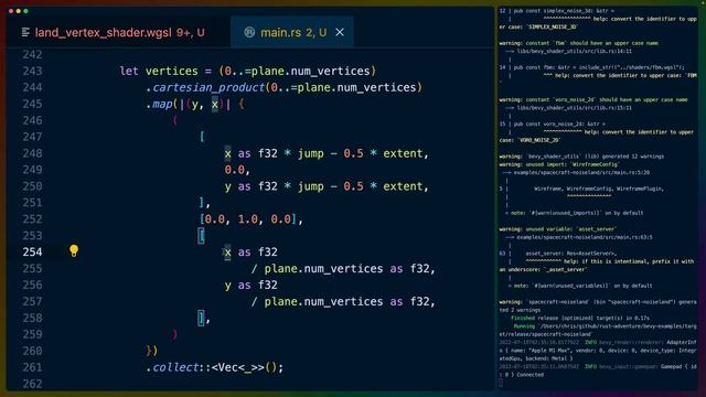 Creating mountains from planes with vertex shaders and Bevy смотреть онлайн