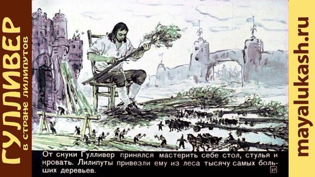 Гулливер в стране Лилипутов. Джонатан Свифт. Сказка для детей смотреть онлайн