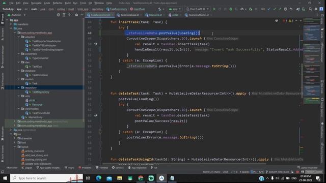 TODO | Note App - 9 | MVVM | Room DB | Improved Performance | Android Studio Kotlin