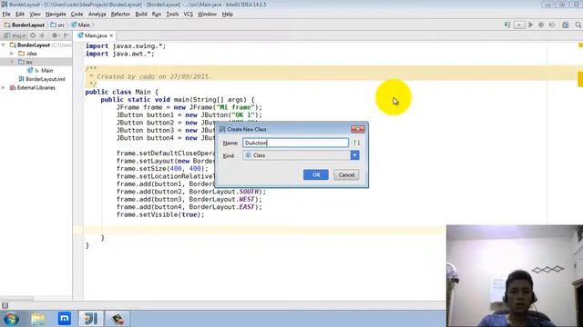 Tutorial BorderLayout en Lenguaje Java con IntelliJ IDEA смотреть онлайн