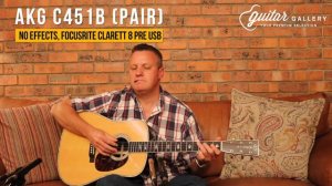 AKG C451B vs Sennheiser E914 for Acoustic Guitar Recording