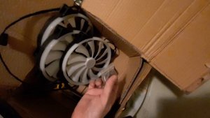 Вентилятор 20cm 200mm с подсветкой 1000 RPM об/м, распаковка, тест / CHA_FAN Unboxing Led Cool Aura