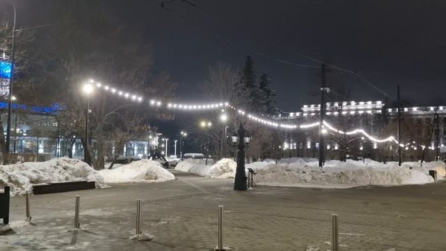 Ночная прогулка по улице Рождественской. Нижний Новгород. 4K HDR.