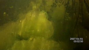 Лодочный электромотор захватывает воздух