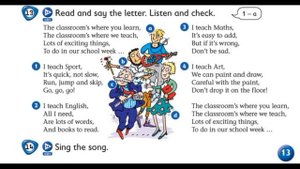 Kid's Box 4, Unit 1, PB p 13, exercises 13, 14