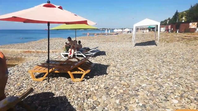 3 день в Абхазии. Завтрак на море, набережная смотреть онлайн