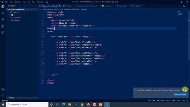 PHP Bangla Tutorial | PHP Visual Studio Code Tutorial In Bangla | P - 21 [Web Ship]