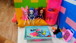 Мультик Enchantimals Сейдж Скунси и Кейпер знакомятся с новыми подружками.