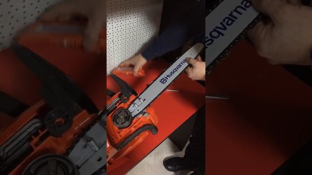 Установка шины и цепи на бензопилу Хускварна 236