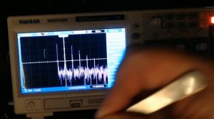 Смотрим гармоники генератора на 10,7 мГц.