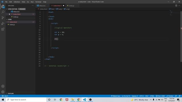 Logical Operators In JavaScript | Comparison operators in JavaScript | JavaScript tutorial