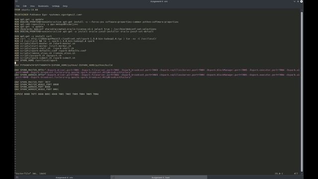 Assignment 4 - Using Docker to deploy Apache Spark смотреть онлайн
