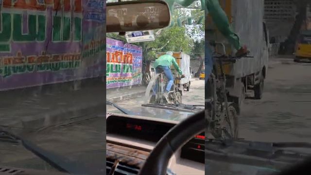 #chennai city#Cycle ride #big wheels