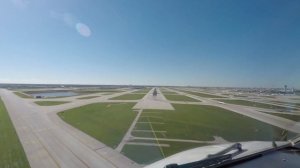 4K UHD COCKPIT VIEW OF LANDING AT CHICAGO O'HARE INTERNARIONAL AIRPORT RWY 28C