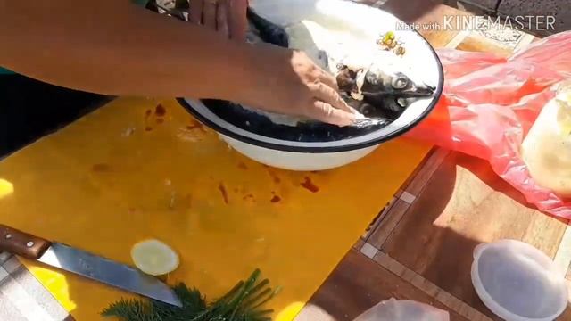 #скумбриянамангале   Скумбрия на мангале