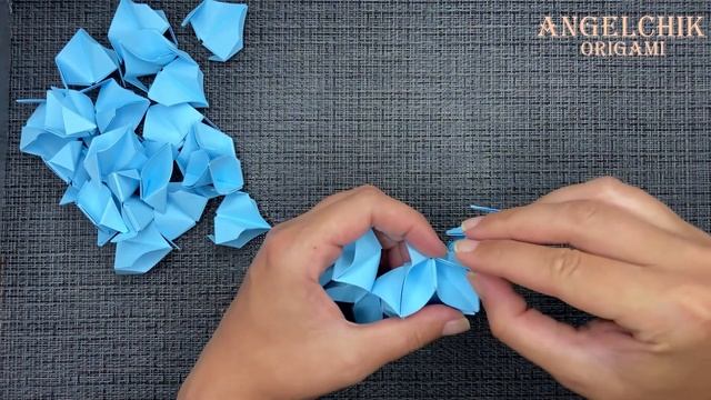 Оригами Кусудама Цветочный Шар/Origami Kusudama Flower Ball