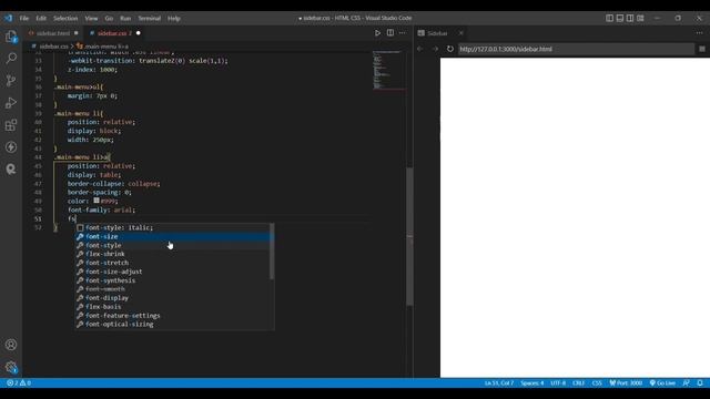 Sidebar Menu using HTML CSS @kodeology смотреть онлайн