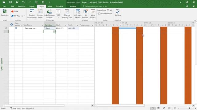 MS Project 2019 - Create a Project Calendar