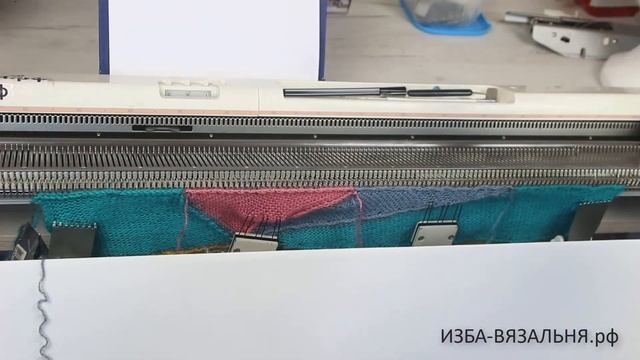 Женская вязаная шапочка БИНИ ✅Вязание на вязальной машине шапки Калейдоскоп