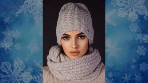 Новинки модных вязанных шапок сезон зима-весна 2022 года.