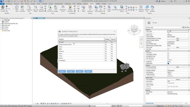 ModPlus for Revit. Рабочие наборы. Обработка наборов