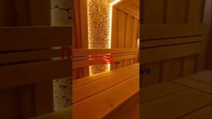 Обшивка парной по дизайн проекту из необрезной ольхи готова Все для бани в наличии #печнойдомlive