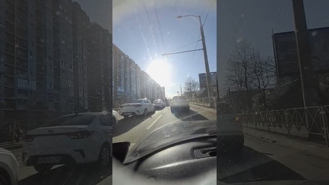 выезд с Краснодара через Тургеневский мост, пробки на дорогах