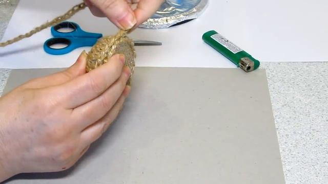 Мастер-Класс. Сувенирные лапти из джута / шпагата. смотреть онлайн