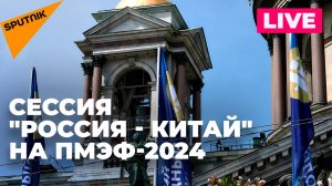 Сессия "Россия - Китай" проходит на полях ПМЭФ-2024 в Санкт-Петербурге
