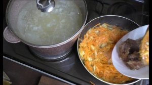 Суп с тушенкой как мама готовила. Любимый суп