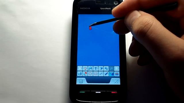 Nokia 5800: Программа - Рисовалка [Paint pad v1.0] смотреть онлайн