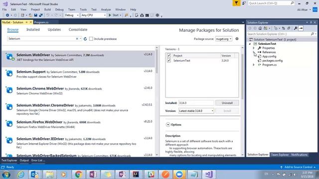 Selenium First Script with C# - Part 1(Configuration ) смотреть онлайн