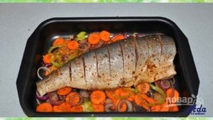 Горбуша, запеченная в духовке целиком Рецепт, пошаговый, как приготовить, видеоре