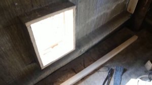 Тёплый курятник. Своими руками. Лаз. 05