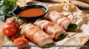 Бекон с сыром в духовке