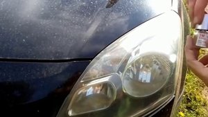 установка ресниц на фары Renault Koleos I