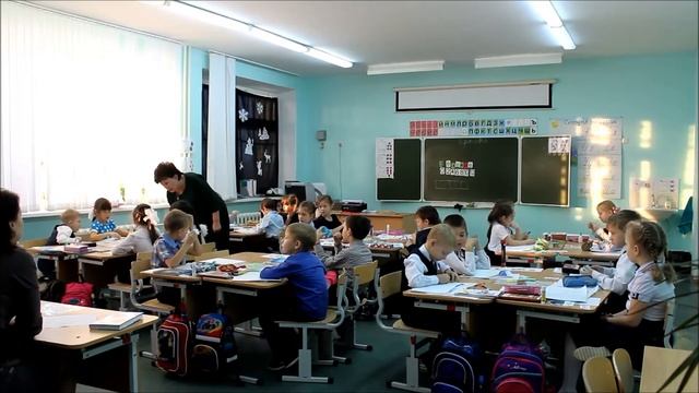 Фрагмент интегрированного урока математики и технологии в 1 классе смотреть онлайн