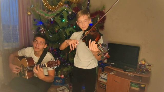 А мы не ангелы, парень - Алексей Понамарёв - Юный скрипач виртуоз.Красивая игра на гитаре и скрипке смотреть онлайн