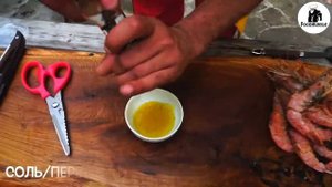 ЛАНГУСТИНЫ НА ГРИЛЕ С ЧЕСНОЧНЫМ СОУСОМ | FOODHUSSLE