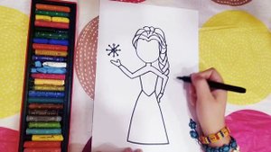 ???Как нарисовать ЭЛЬЗУ для самых маленьких и чуть постарше!