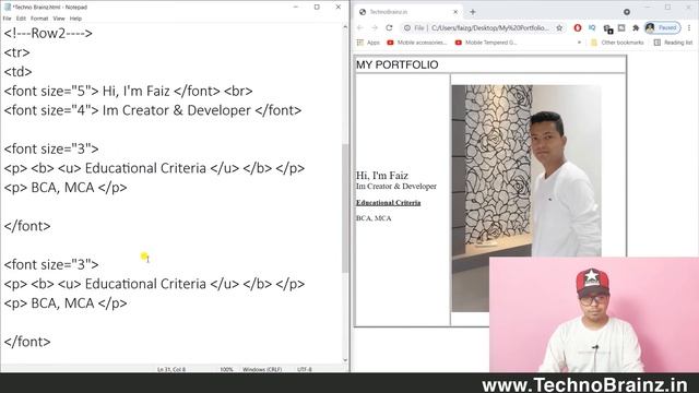 How to make a Portfolio Website using HTML ONLY* – смотреть онлайн ...