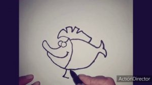 Как нарисовать РЫБА ,Просто рисуем,How to draw a FISH.