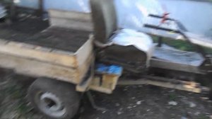 Деревянная телега для мотоблока (СТОИТ ПОСМОТРЕТЬ )