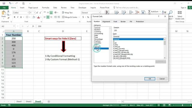 Excel for beginners | how to use custom format | excel conditional formatting | excel tutorial