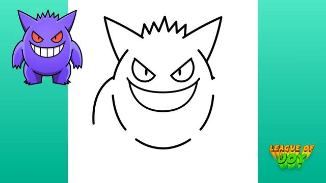 How to DRAW GENGAR - Pokemon смотреть онлайн