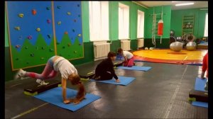 Тренировка со степ-платформой. (8-9лет)