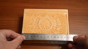 Резная шкатулка в технике геометрической резьбы (carved wooden casket)